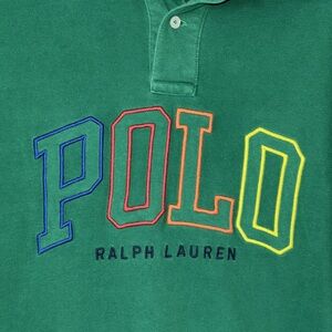 Polo Ralph’s Lauren big embroidered letters logo golf ⛳️ polo shirt XL